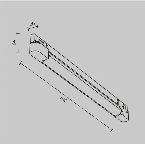 Трековый трехфазный светильник Maytoni Basis TR196-3-20W2.7K-W