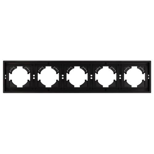 Рамка пластиковая на 5 постов Arlight FRM-TENDO-PL-5-BK 053852