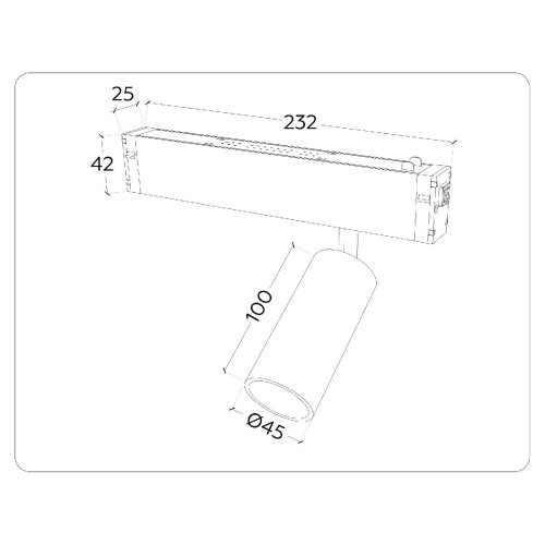 Трековый магнитный светильник Ambrella Light Magnetic 220V GL1212