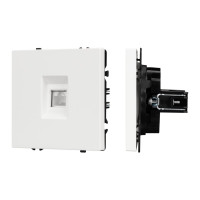 Механизм компьютерной розетки Arlight SCT-NOBE-MPC1-SFPL-WH (RJ-45, CAT6) 054304