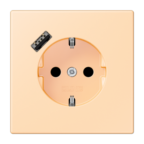 Розетка 2K+З USB Typ A Jung LC1520-18A223
