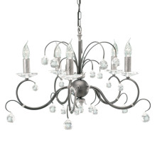 Подвесная люстра Elstead Lighting Lunetta LUN 5 BLK/SIL