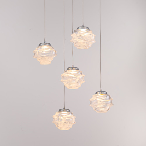 Подвесной светильник Delight Collection MD25030003 MD25030003-5A chrome/clear Подвесной светильник Delight Collection MD25030003 MD25030003-5A chrome/clear
