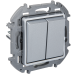 Переключатель двухклавишный Legrand Inspiria 673657