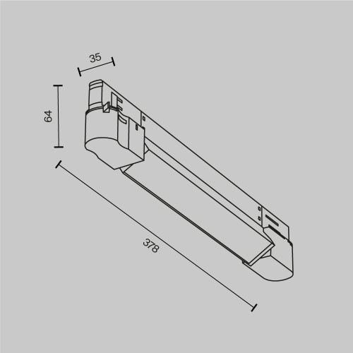 Трековый трехфазный светильник Maytoni Basis TR196-3-10W2.7K-B