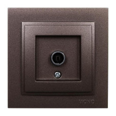 Розетка TV проходная Mono Electric Despina бронза 102-232305-137