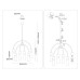 Люстра на штанге Ambrella Light High Light Ceramo Modern LH53333