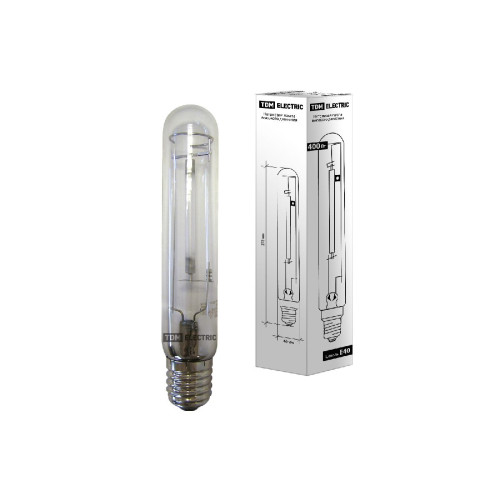 Лампа натриевая высокого давления TDM Electric E40 400W 2100K прозрачная SQ0325-0005