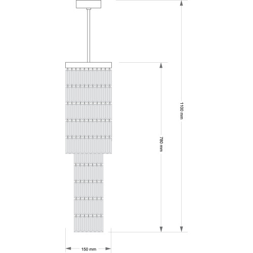 Люстра на штанге Kutek Ellini ELL-ZW-4(Z)150/V
