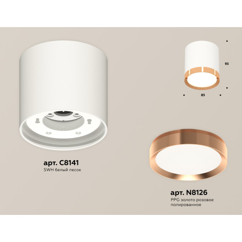 Потолочный светильник Ambrella Light Techno Spot XS8141005 (C8141, N8126)
