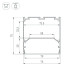 Алюминиевый профиль Arlight LINE-S-7575-3000 WHITE 041860