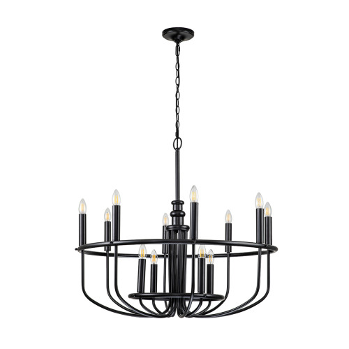 Подвесная люстра Kichler KL-CAPITOL-HILL12-BLK