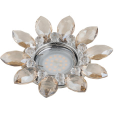Встраиваемый светильник Fametto Peonia DLS-P112 GU5.3 CHROME/COGNAC+CLEAR 10542