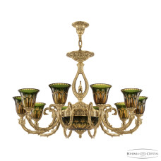 Подвесная люстра Bohemia Ivele Crystal Florence 71409P/8/250 FP P2 U Amber-Green/H-1I FH3M