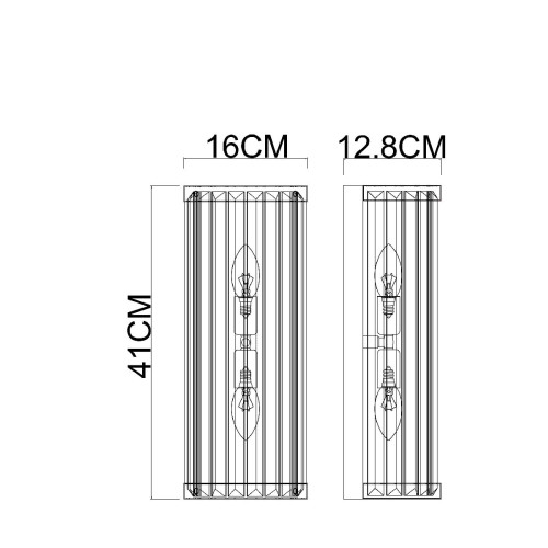 Настенный светильник Arte Lamp Fortuna A1069AP-2CC