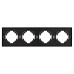 Рамка пластиковая на 4 поста Arlight FRM-TENDO-PL-4-BK 053848