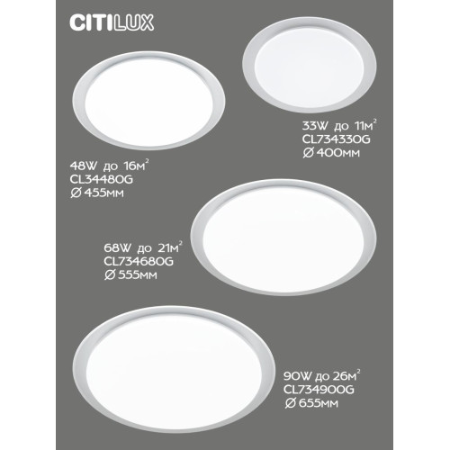 Потолочная люстра Citilux Спутник CL734330G
