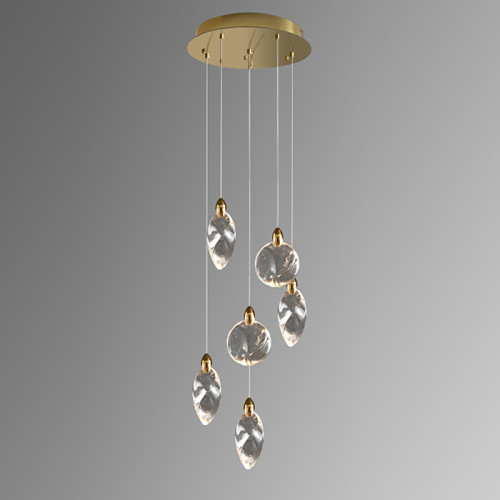 Подвесной светильник Delight Collection Colvin MT9176-6H titanium gold Подвесной светильник Delight Collection Colvin MT9176-6H titanium gold