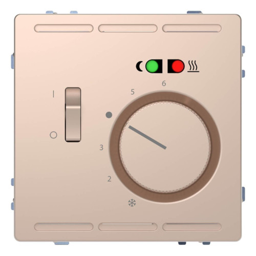Терморегулятор Schneider Electric Merten D-Life с центральной платой с выключателем 230V MTN5764-6051