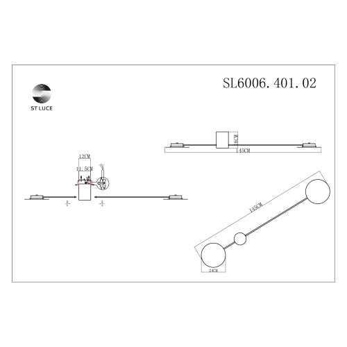 Настенный светильник ST Luce Tondo SL6006.401.02