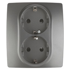 Розетка 2P+E Schuko со шторками Эра 12-2104-12 Б0019331