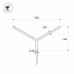 Кронштейн Arlight OXOR-SY2-3000x108-L1300 BLACK 051657