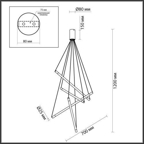 Подвесная люстра Odeon Light Sparky 4369/40L