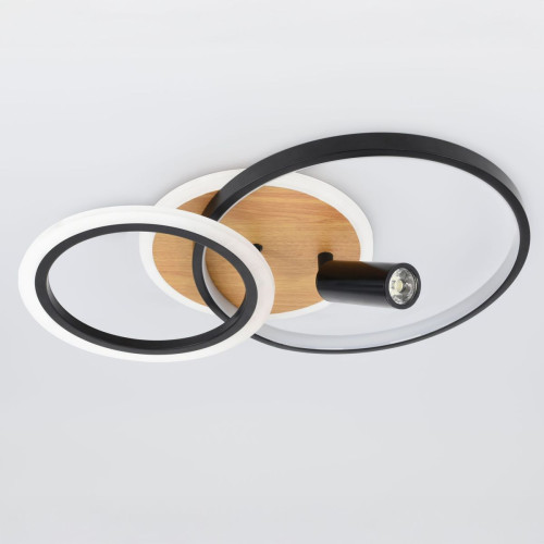 Потолочный светильник Эра Модерн Rondo CLL-1 85W 3K-6,5K RC BK