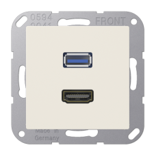Розетка HDMI/USB Jung MAA1163