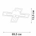 Потолочная люстра Vitaluce V3031-7/4PL