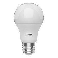 Лампа светодиодная Gauss E27 9,5W 3000К груша матовая 1023210