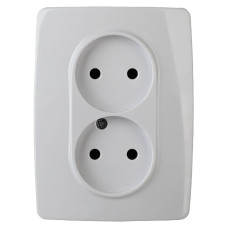 Розетка 2x2P Эра 12-2107-01 Б0031238