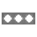 Рамка пластиковая на 3 поста Arlight FRM-TENDO-PL-3-GR 053845