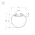 Алюминиевый профиль Arlight ROUND-D40-2000 ANOD 044517