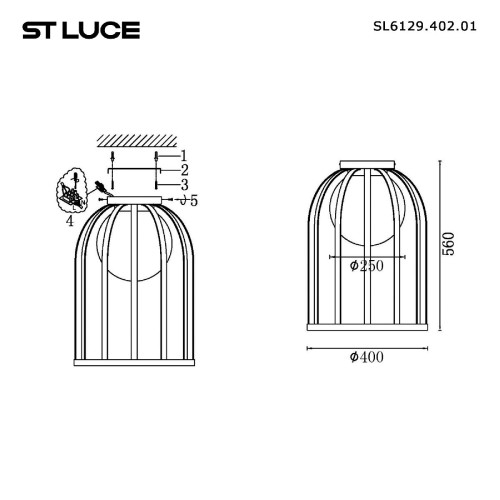 Потолочный светильник ST Luce Nordic SL6129.402.01