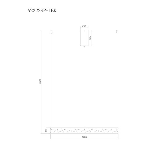 Подвесная люстра Arte Lamp Shine A2222SP-1BK