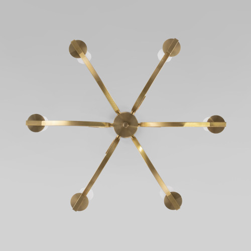 Люстра на штанге Eurosvet Rosher 60141/6 латунь a060331