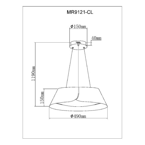 Подвесной светильник Myfar Cordelia MR9121-CL
