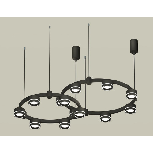 Комплект подвесного светильника Ambrella Light Techno Ring XR92091004 (A9209x2, C9238, C9232, N8434)