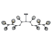 Люстра на штанге AM Group LOFT-10 BK