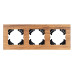 Рамка на 3 поста из натурального дерева Arlight FRM-XSILO-WD-3-SNL 051276