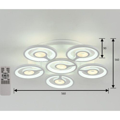 Потолочная светодиодная люстра F-Promo Roundels 2292-6U
