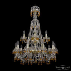 Подвесная люстра Bohemia Ivele Crystal 1410/10+5/240/XL-91/2d G V1003