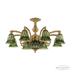 Подвесная люстра Bohemia Ivele Crystal Florence 71212P/8/210 G P2 D Clear-Green/H-1I