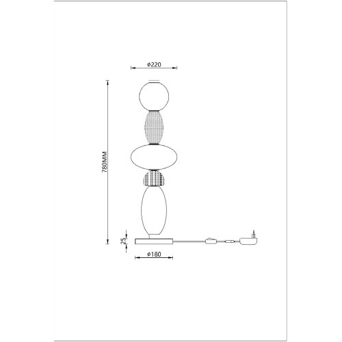 Настольная лампа Divinare Ambra 5016/17 TL-24