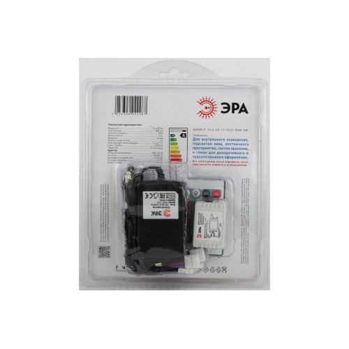 Светодиодная влагозащищенная лента ЭРА 14,4W/m 60LED/m 5050SMD RGB 5M 5050kit-14,4-60-12-IP65-RGB-5m Б0043070
