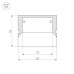 Профиль-держатель Arlight WPH-FLOOR22-2000 ANOD 023291