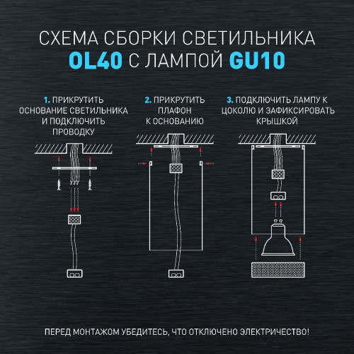Накладной светильник Эра OL40 WH/GR Б0058478