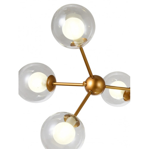 Люстра на штанге Natali Kovaltseva VENTI 81422/8C GOLD SATIN