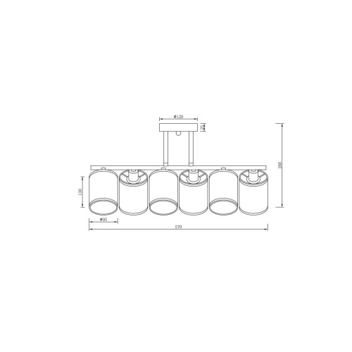 Потолочная люстра Freya Course FR5136PL-06CH